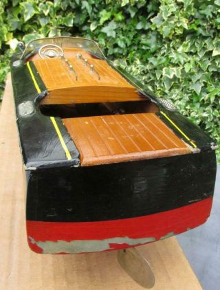 VIDEO TMY ITO electric boat with lights motor Unusual light on dash Japan 18 ins 11