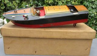 VIDEO TMY ITO electric boat with lights motor Unusual light on dash Japan 18 ins 2