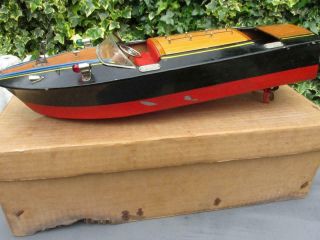 VIDEO TMY ITO electric boat with lights motor Unusual light on dash Japan 18 ins 3