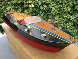 VIDEO TMY ITO electric boat with lights motor Unusual light on dash Japan 18 ins 6