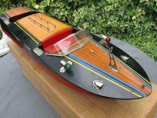 VIDEO TMY ITO electric boat with lights motor Unusual light on dash Japan 18 ins 9