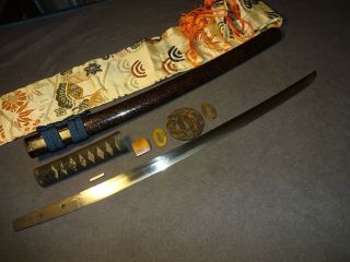 Japanese sword wakizashi in mountings 11