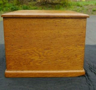 Antique 3 Drawer Golden Oak Machinist Parts,  Tool or Jewelry Box Cabinet 5