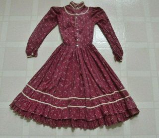 Antique Farmhouse Primitive Prairie Childs Young Teen Old Fabric Girl Dress