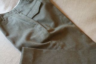 Korean War Wool US Army Trousers Pants 34 Pristine 4