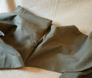 Korean War Wool US Army Trousers Pants 34 Pristine 5