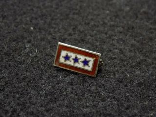Wwi Us Army Sterling Silver Son - In - Service 3 Star Mother 