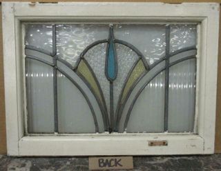 OLD ENGLISH LEADED STAINED GLASS WINDOW Gorgeous Burst Design 20.  5 