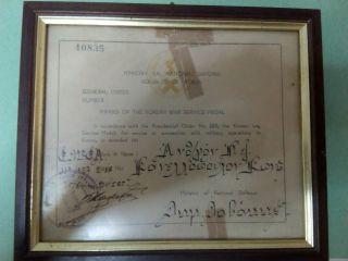 Award of the Korean War Service Medal 5