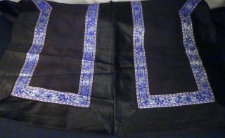 Chinese Silk Embroidered Black Gauze Summer Robe - 56615 8