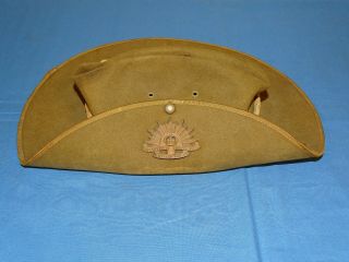 Korean War Australian Military Campaign Hat 1953 Dated (270)