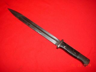 WWII GERMAN MODEL 1884/98 - 3rd PATTERN BAYONET with COMPOSITION GRIPS 11
