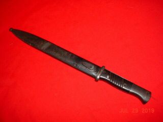WWII GERMAN MODEL 1884/98 - 3rd PATTERN BAYONET with COMPOSITION GRIPS 2