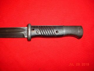 WWII GERMAN MODEL 1884/98 - 3rd PATTERN BAYONET with COMPOSITION GRIPS 6