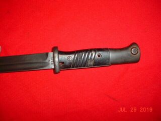 WWII GERMAN MODEL 1884/98 - 3rd PATTERN BAYONET with COMPOSITION GRIPS 7