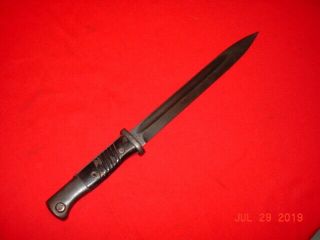 WWII GERMAN MODEL 1884/98 - 3rd PATTERN BAYONET with COMPOSITION GRIPS 8