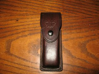 Cz - 75 Leather Mag Pouch Police 9mm Cz 75 Mag Czech