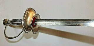 17TH CENTURY FRENCH LOUIS XIV MUSKETEER SILVER HILT SWORD RAPIER ROYALTY 1670 5