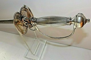 17TH CENTURY FRENCH LOUIS XIV MUSKETEER SILVER HILT SWORD RAPIER ROYALTY 1670 6