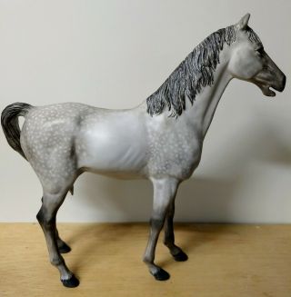 Marx Johnny West Thunderbolt custom painted Dapple Gray Horse 2