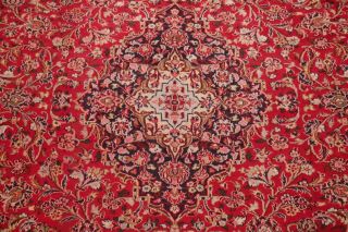 RED Vintage Persian Area Rug Traditional Floral Oriental Hand - Knotted Wool 10x13 10