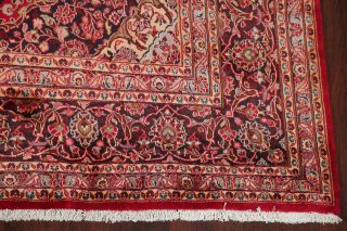 RED Vintage Persian Area Rug Traditional Floral Oriental Hand - Knotted Wool 10x13 6