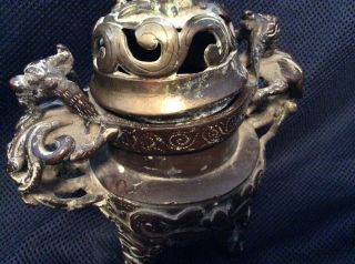 Antique Chinese 18th/19th Century Bronze Incense Burner Censer 9