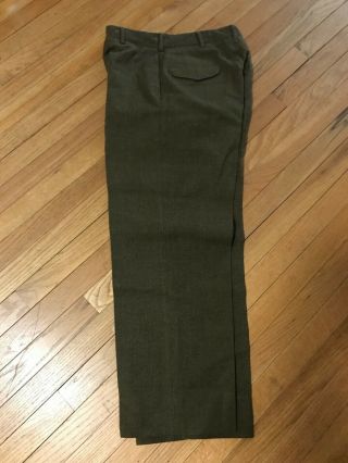 Korean War US Army OD Wool Trousers/Pants M - 1952 Size 32x29 Dated 1952 - 3