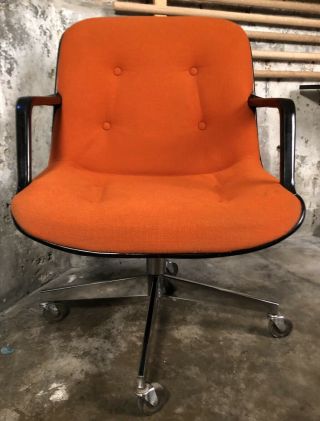 Vintage 1971 MCM Steelcase / Knoll / Pollock - Style Office Task Chair BK & OG 2