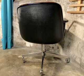 Vintage 1971 MCM Steelcase / Knoll / Pollock - Style Office Task Chair BK & OG 6