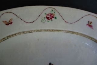 Large Antique Chinese Qianlong Period 18th Century Porcelain Platter Bowl Plate 4