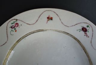 Large Antique Chinese Qianlong Period 18th Century Porcelain Platter Bowl Plate 5
