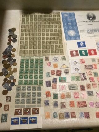 WW2 german 360 STAMP SHEET Swastika 1/2 coin Book 1933 Red Cross 1878 1888 cent 11