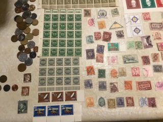 WW2 german 360 STAMP SHEET Swastika 1/2 coin Book 1933 Red Cross 1878 1888 cent 4