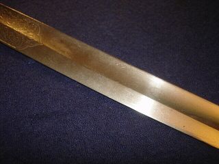 WWI GERMAN 1ST BADEN FIELD ARTILLERY,  SWORD,  BLUE PANEL BLADE 8