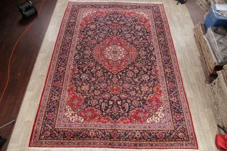 Traditional Persian Design Area Rug Hand - Knotted Oriental Floral Wool 10x14 Red 2