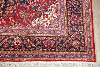 Traditional Persian Design Area Rug Hand - Knotted Oriental Floral Wool 10x14 Red 4
