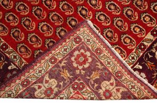 Antique Turkish Oushak Rug Paisley Karabagh Design Carpet Red 5 ' x8 ' Circa 1920 11