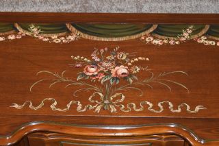 Vintage Unique Hand Decorated French Provincial Style Ladies Writing Table/Desk 11