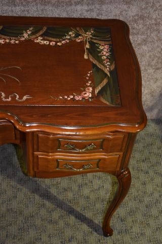 Vintage Unique Hand Decorated French Provincial Style Ladies Writing Table/Desk 12