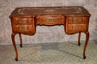 Vintage Unique Hand Decorated French Provincial Style Ladies Writing Table/Desk 3