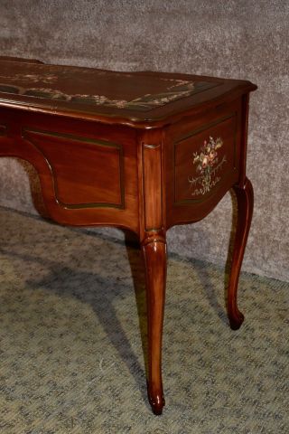 Vintage Unique Hand Decorated French Provincial Style Ladies Writing Table/Desk 6