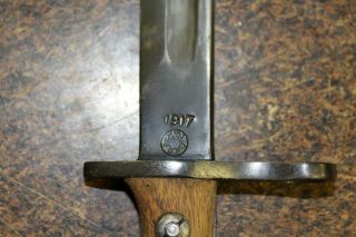 WWI AEF US Army M1917 Bayonet & Scabbard - Remington 1917 - for M1917 Enfield 1 3
