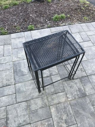 Vintage 1960s Metal Nesting Three Tables 9