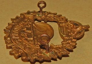 10th Battalion (Canadians) CEF Brass Canadian Cap Badge by HICKS & Sons LONDON 3