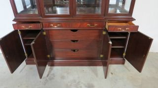 Henkel Harris Mahogany China Cabinet Breakfront 11