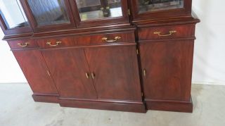 Henkel Harris Mahogany China Cabinet Breakfront 4