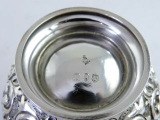 Victorian SILVER EMBOSSED TEA CADDY London 1890 E Finlay 189g sterling 7