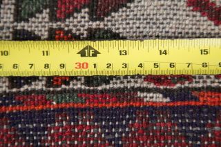 3x5 Geometric Tribal Vintage Hamedan Persian Area Rug Hand - Knotted Oriental Wool 12
