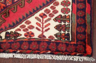 3x5 Geometric Tribal Vintage Hamedan Persian Area Rug Hand - Knotted Oriental Wool